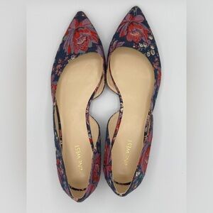 BRAND NEW- Nine West Floral Pointed Toe Saige D'Orsay Flats